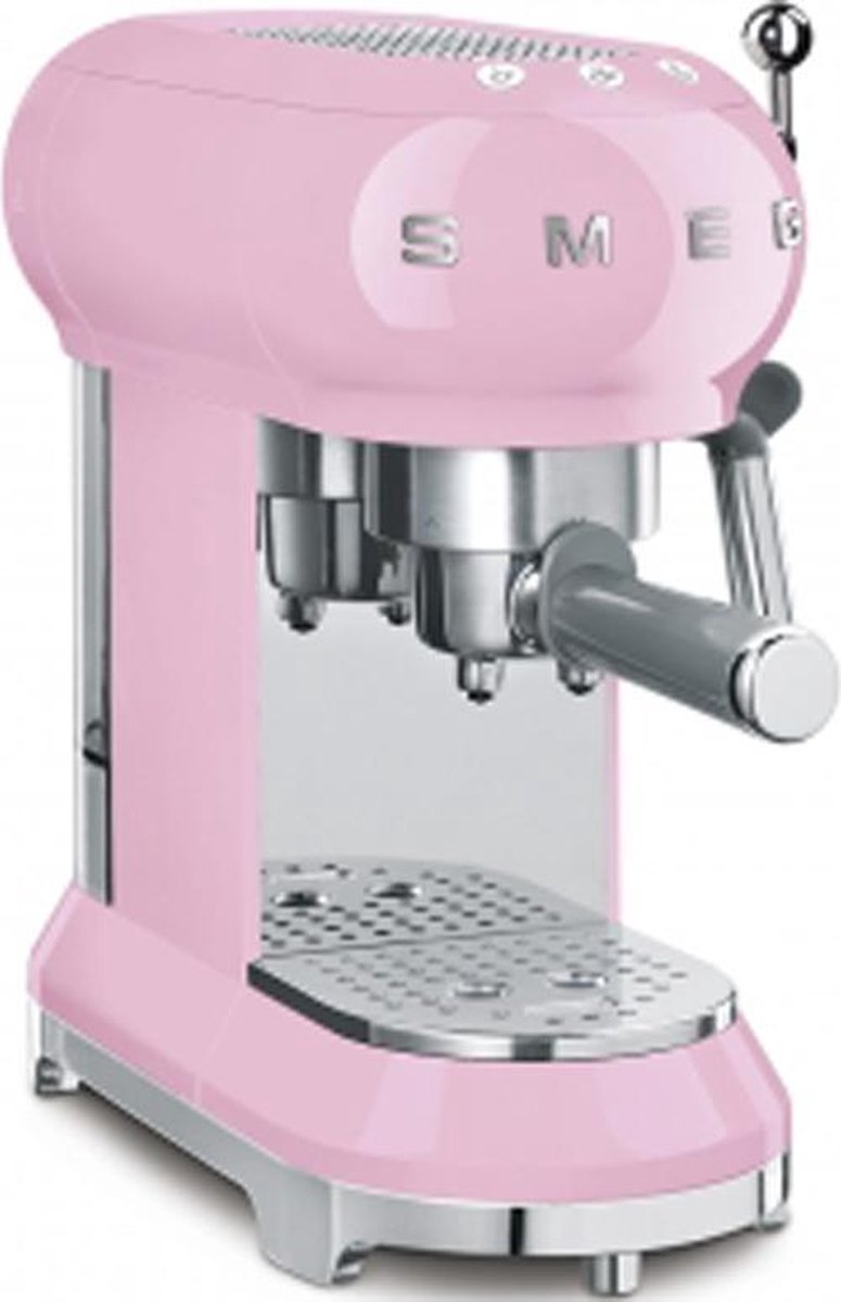 Smeg ECF01PKEU - Pistonmachine - Roze