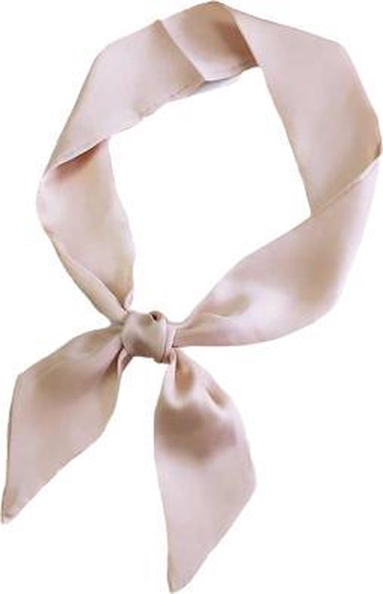 MINIIYOU® Dames haarsjaaltje - creme effen 90x5 cm | haar lint - dames haar sjaal - hoofdband | dames haarband | haarsjaal meiden - tieners - dames | sjaaltje - lint