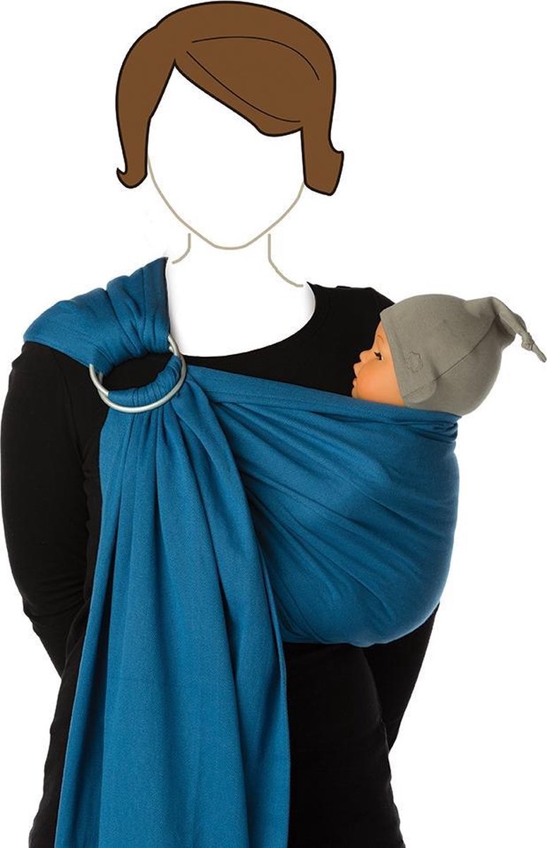 Babylonia BB SLING Draagdoek Baby - One Size - Campanula Blue
