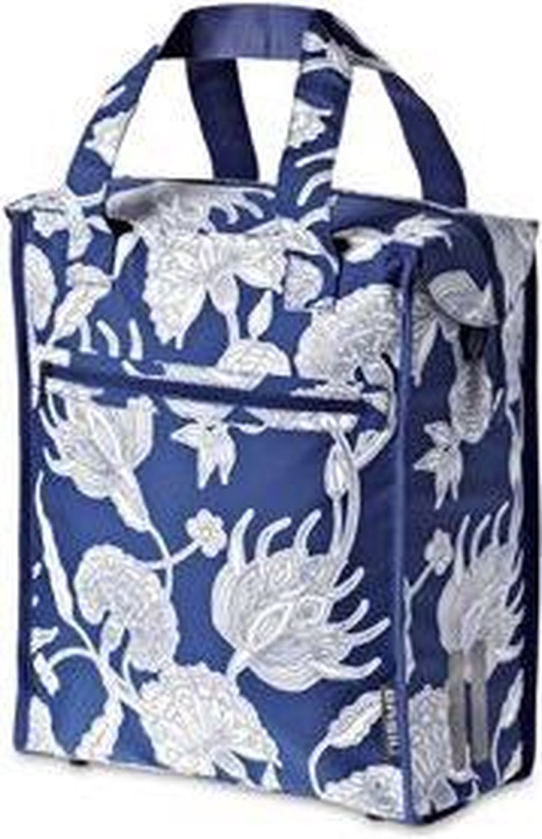 Basil Blossom Botanica Shopper - Enkele Fietstas - 19 l - Blauw