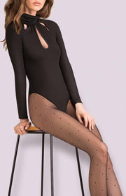 Gabriella puntina 20 dots kleur: zwart maat: S