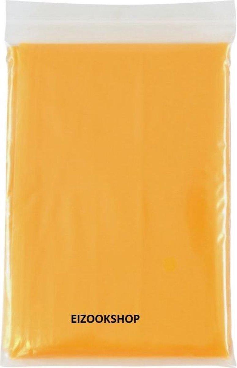 250 stuks wegwerp poncho transparant Geel - Regen - Festival - Wandelen - Evenement - Specials by EIZOOKSHOP