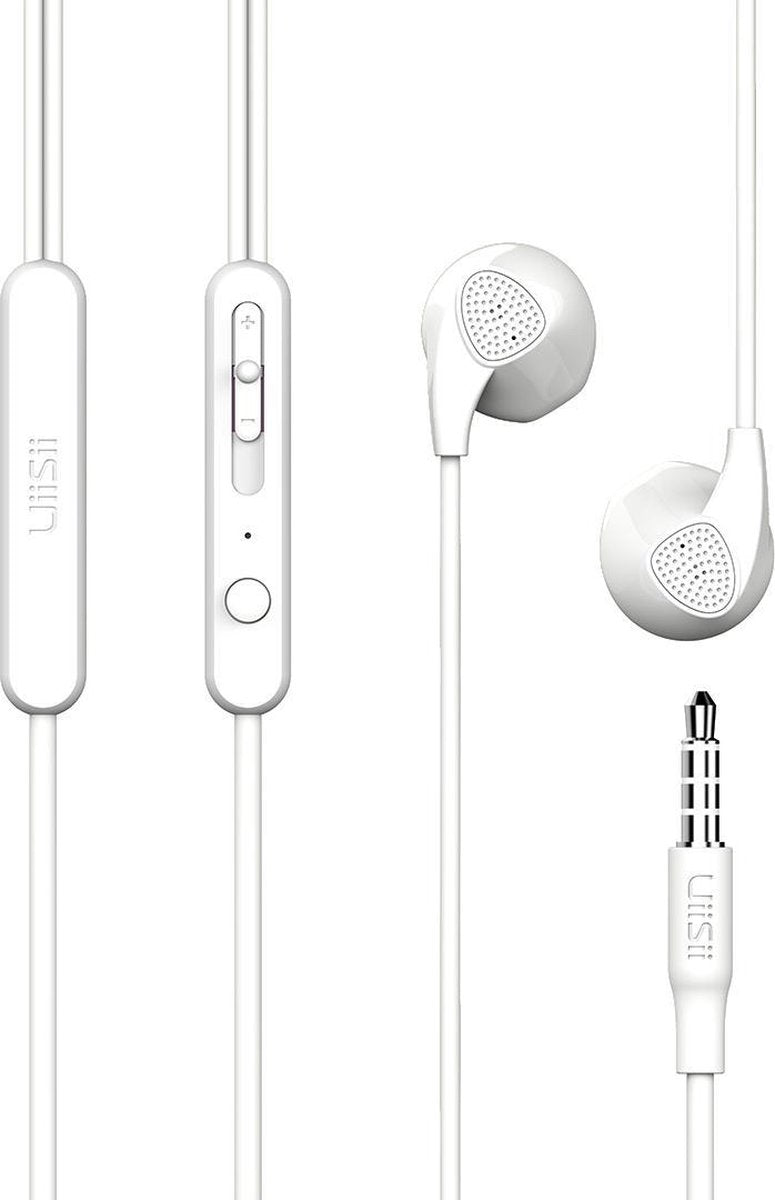 UiiSii U1 Wit - In Ear Oordopjes - Oortjes met draad en microfoon - Heavy bass earphone