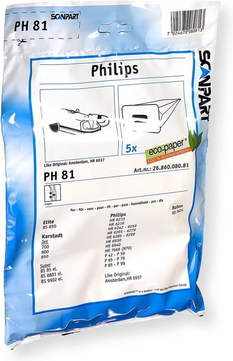 Scanpart Stofzak Philips Topjet