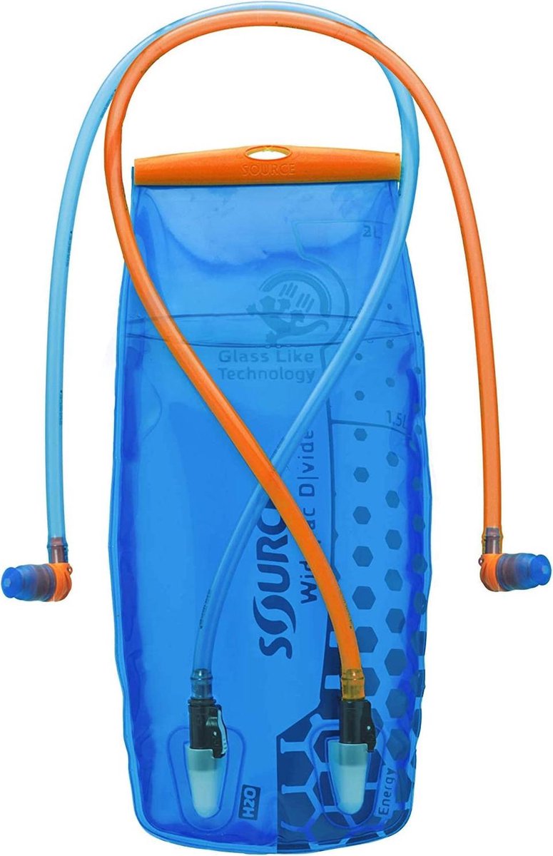 Source hydration pack systeem D|vide voor twee drankjes -3 liter Blauw