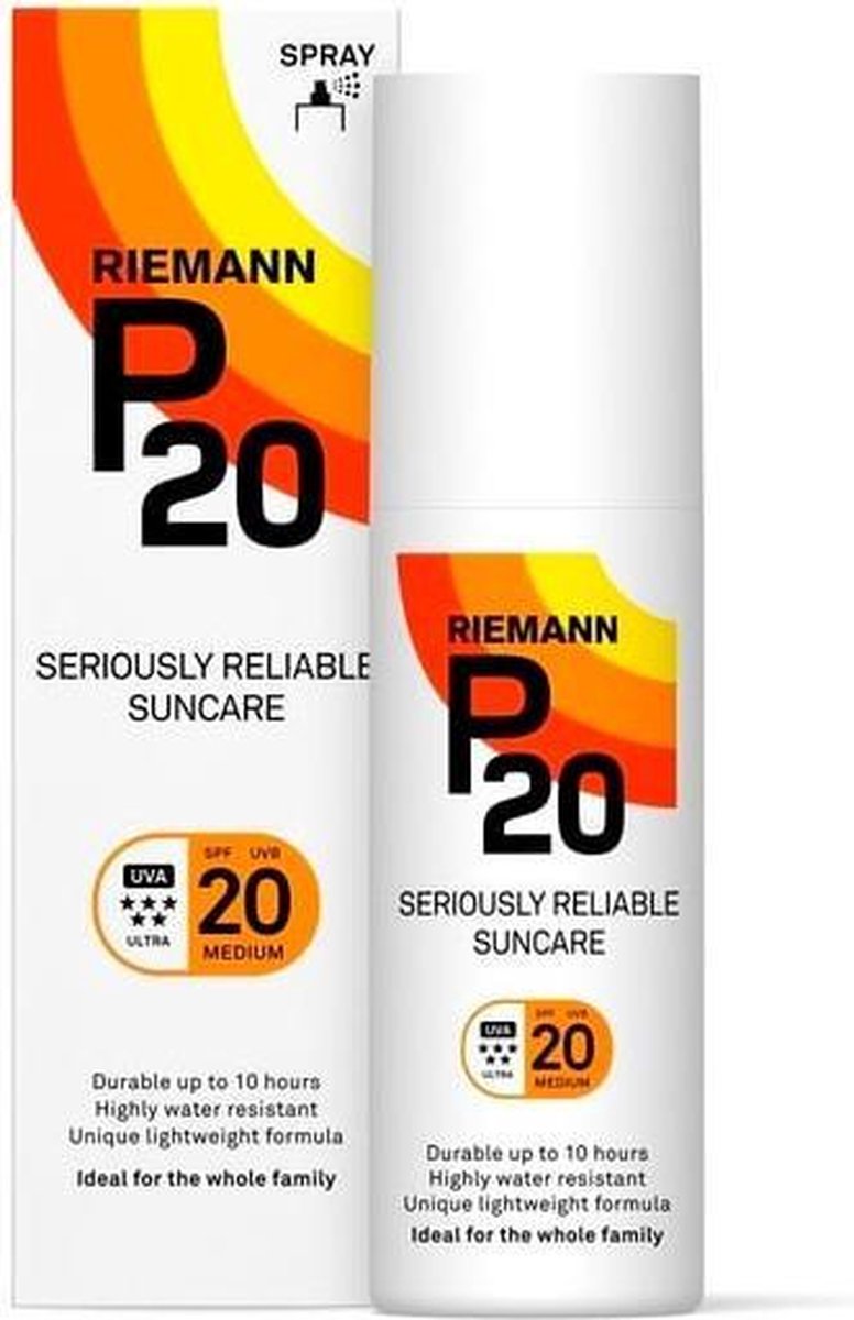 P20 - SPF 20 - 200 ml - Zonnebrandcrème - Spray