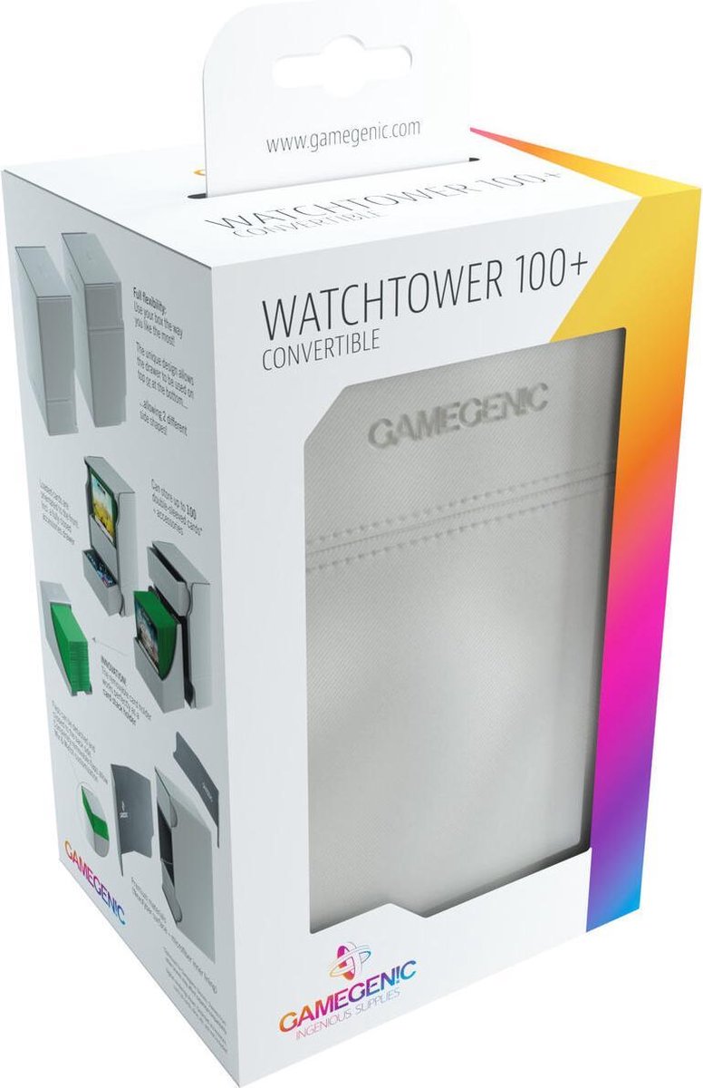 Gamegenic Deckbox Watchtower 100+ - White DECKBOX