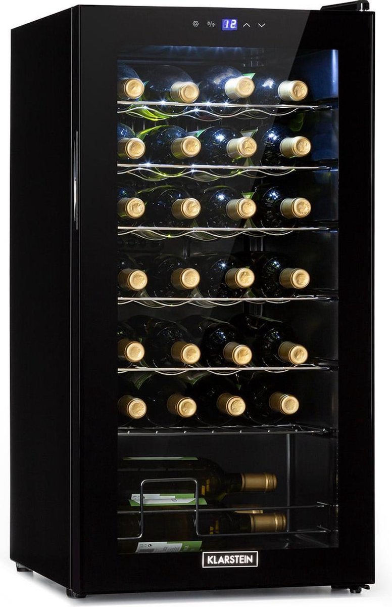 Klarstein Shiraz 28 Uno wijnkoelkast 74 liter /28 flessen 