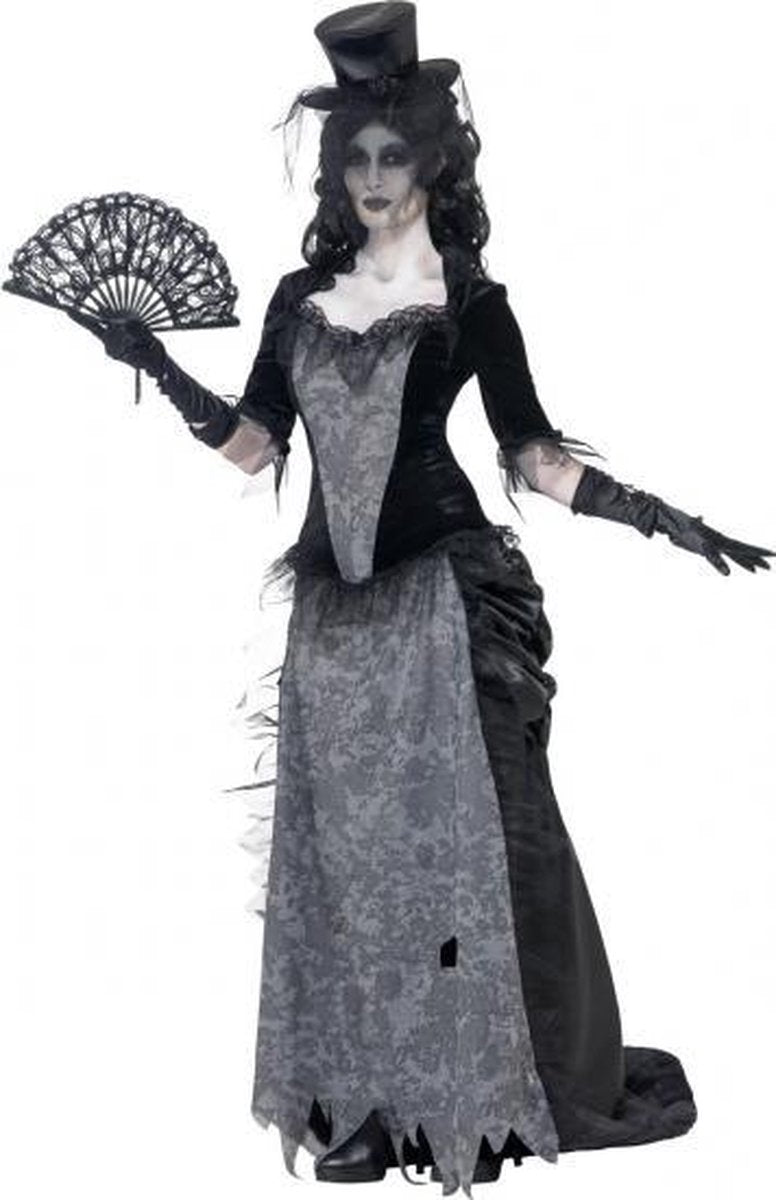 Zwarte weduwe Halloween kostuum 44-46 (l)