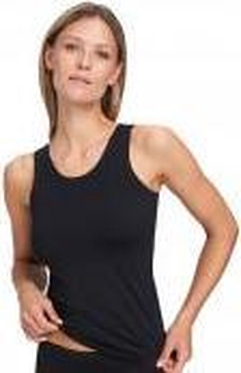 Topje mouwloos Soft & Smooth Susa | zwart