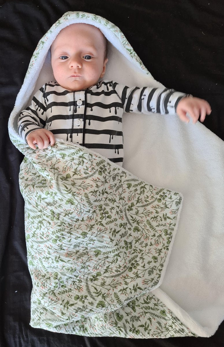 Zachte / warme wikkeldoek van welness fleece en hydrofiel - wikkeldeken