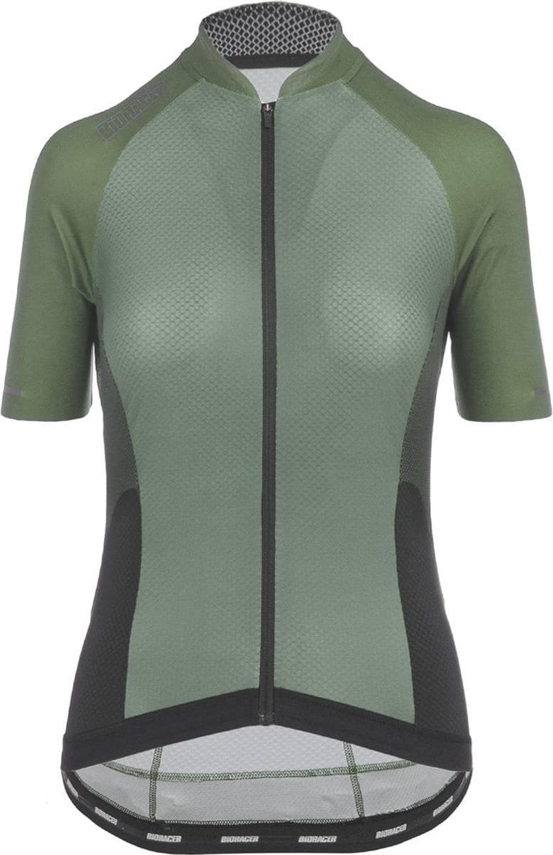 Bioracer Sprinter Coldblack Fietsshirt voor Dames - Olijfgroen XL
