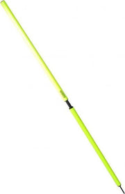 Vinex - 8 slalomstangen met vering in het midden - 150 cm lang - Geel of Oranje - Ø 31 mm
