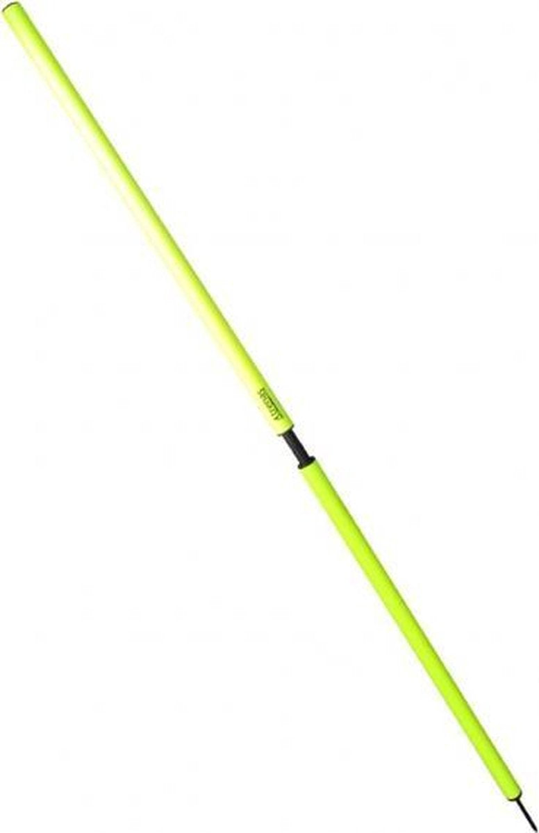 Vinex - 8 slalomstangen met vering in het midden - 150 cm lang - Geel of Oranje - Ø 31 mm