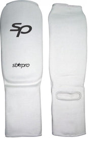 Elastische scheen/wreefbeschermers Starpro |wit