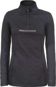 Luhta Halkokari dames ski pulli met rits zwart