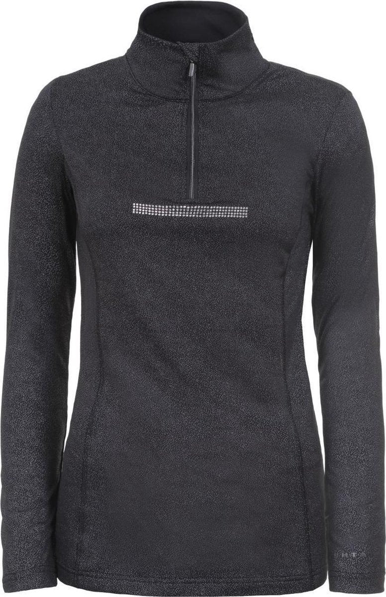 Luhta Halkokari dames ski pulli met rits zwart