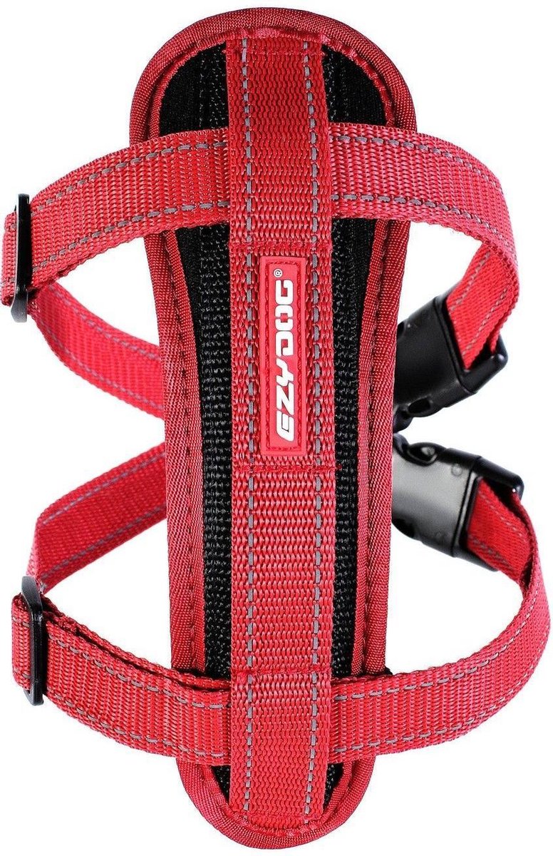 EzyDog Chest Plate Hondenharnas / tuig - L - Rood