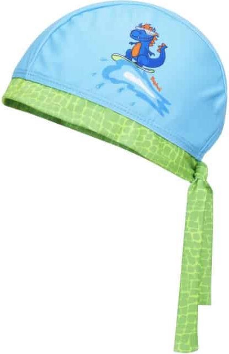 Playshoes Badmuts Dino Jongens Polyester Blauw/groen 55 Cm