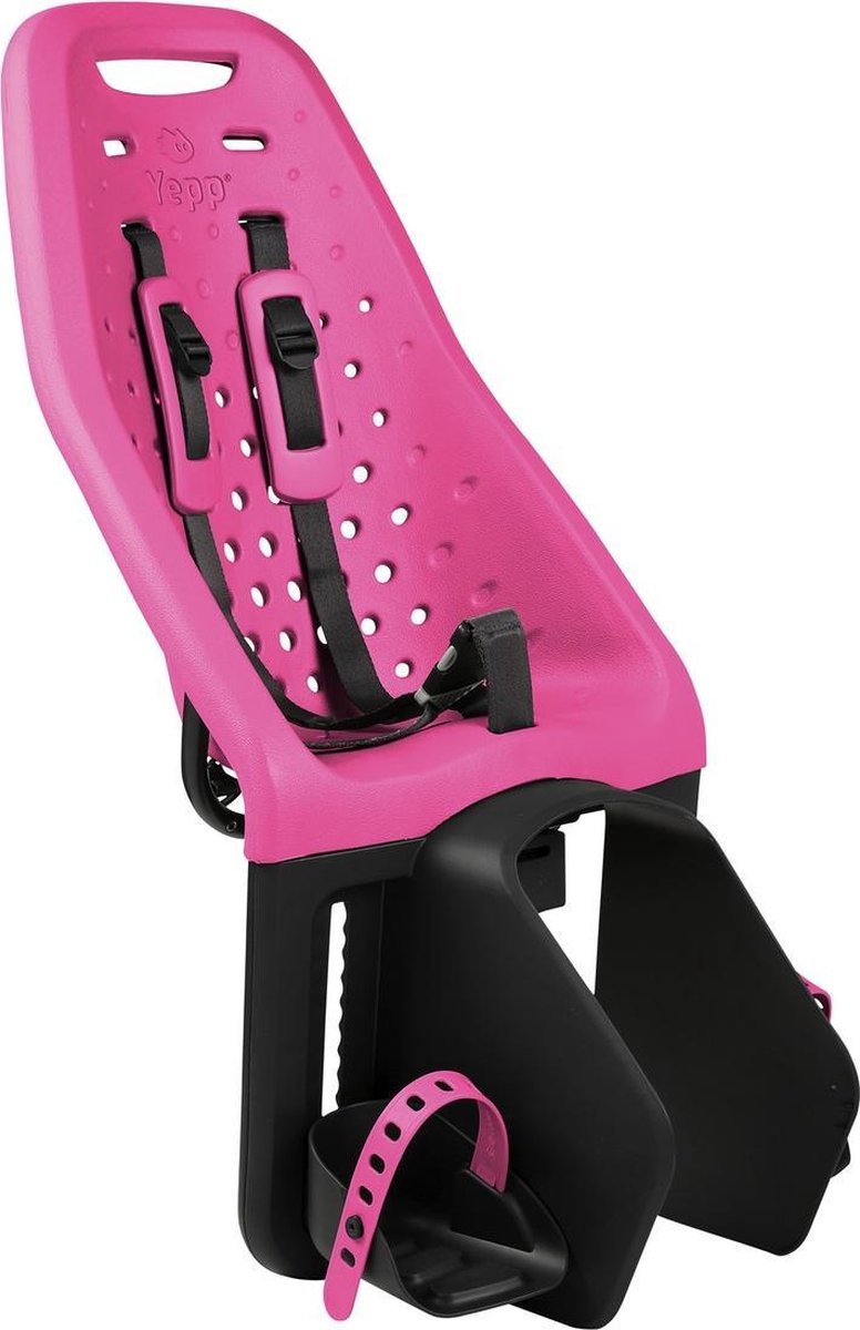 Thule Yepp Maxi Fietsstoeltje Achter - Easyfit Bagagedrager Moederfiets - Pink