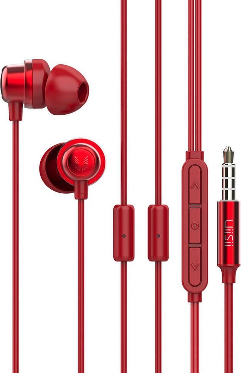 UiiSii K8 – Hybrid Driver in-ear Gaming oordopjes – Rood