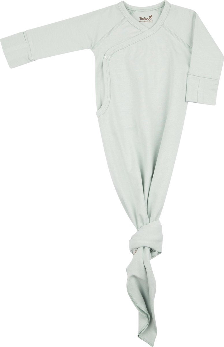 Timboo knotted baby gown - Sea Blue