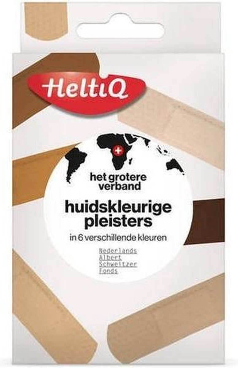 HeltiQ Huidkleurige Pleisterstrip Het Grotere Verband 19x72mm