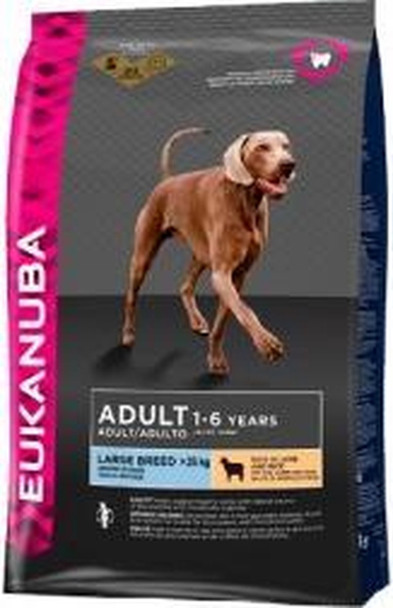 Eukanuba Dog Adult - Large Breed - Hondenvoer - Lam/Rijst - 2.5 kg