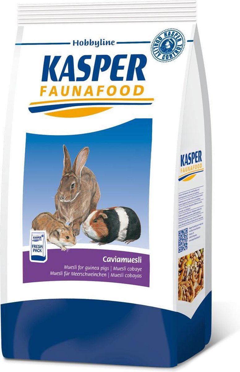 Kasper Faunafood Hobbyline Caviamuesli - Caviavoer - 3 kg