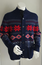 McGregor Winterse trui - Blauw/Rood/Wit - Maat XXL