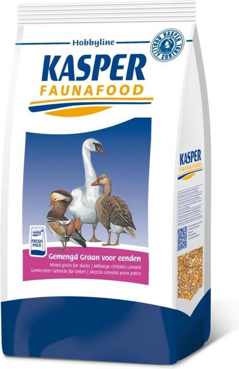 Kasper Faunafood Hobbyline Gemengd Graan voor Eenden - Eendoenvoer - 4 kg