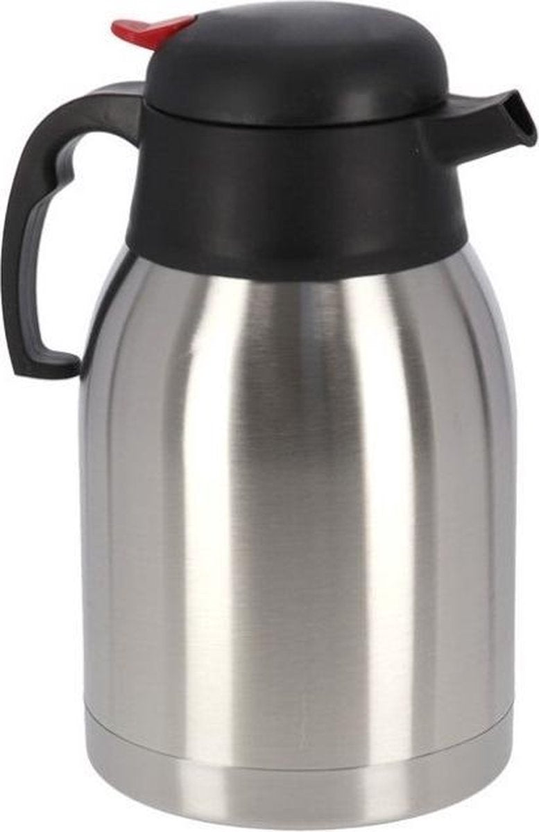 1x Koffie/thee thermoskan RVS 750 ml - Isoleerkannen voor warme / koude dranken