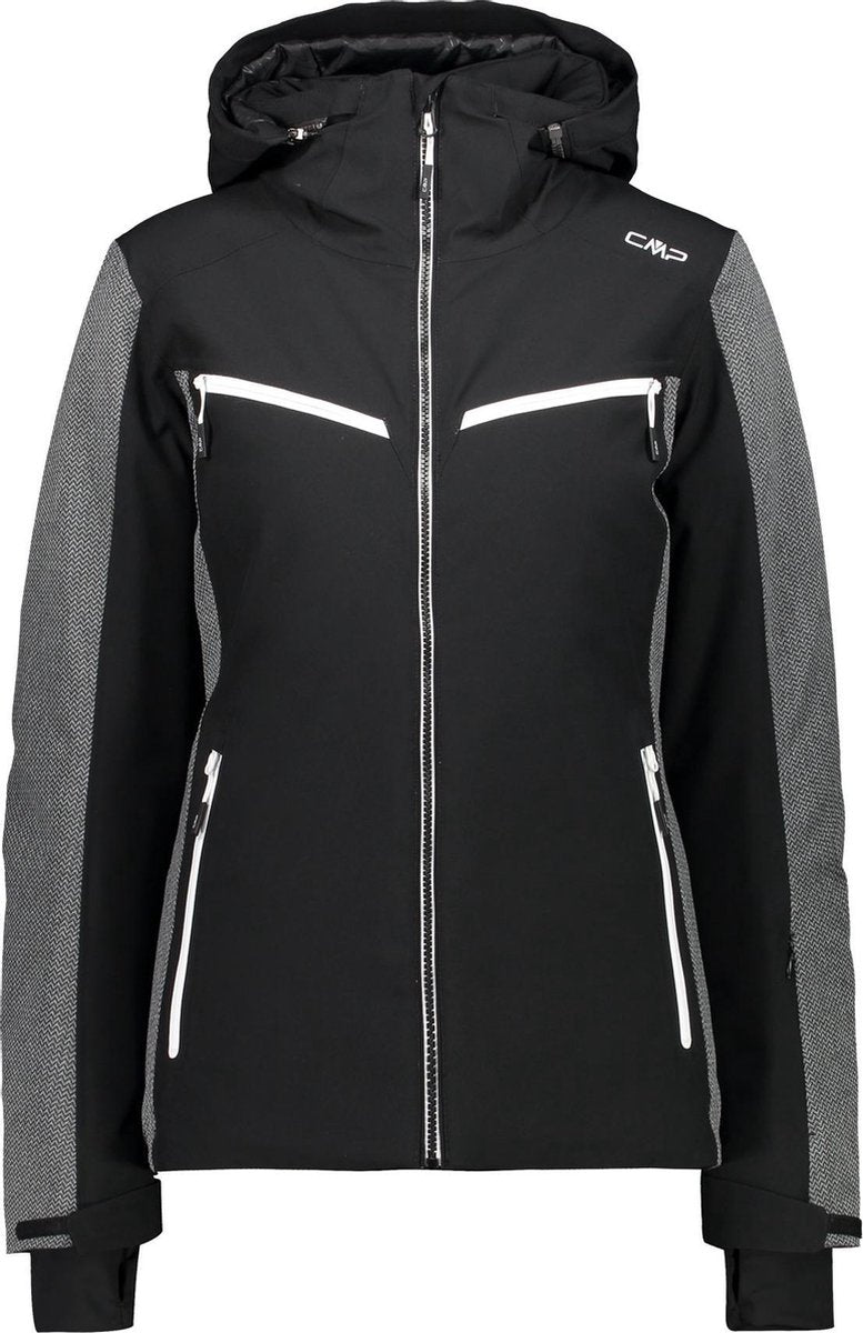 CMP Wintersportjas - Maat 40  - Vrouwen - zwart/donkergrijs