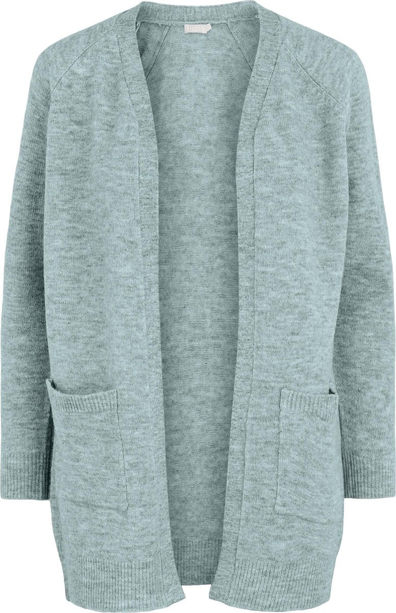 Pieces PERLA LS LONG CARDIGAN KNIT 17111310 Dames Vest Jadeite - Maat S