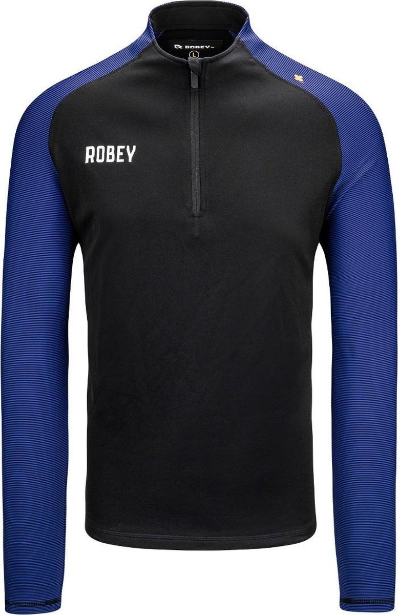 Robey Performance Half-Zip Top (maat 3XL) - Black/Royal Blue