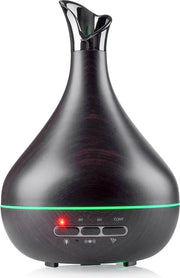 Aroma Diffuser Luchtbevochtiger 300ml | 7 Verschillende Led kleuren en 15 Lichteffecten | Aroma Vernevelaar | SensaHome Aroma Swan Zwart