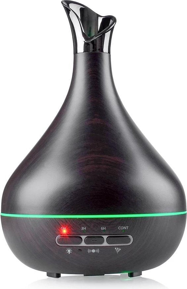 Aroma Diffuser Luchtbevochtiger 300ml | 7 Verschillende Led kleuren en 15 Lichteffecten | Aroma Vernevelaar | SensaHome Aroma Swan Zwart