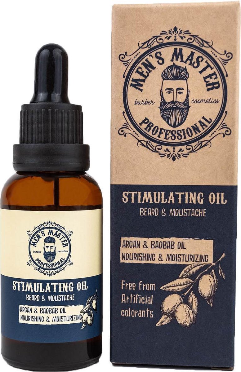 Men's Master Stimulating Beard Oil - Hydrateert & Voedt de Baard - 30ML