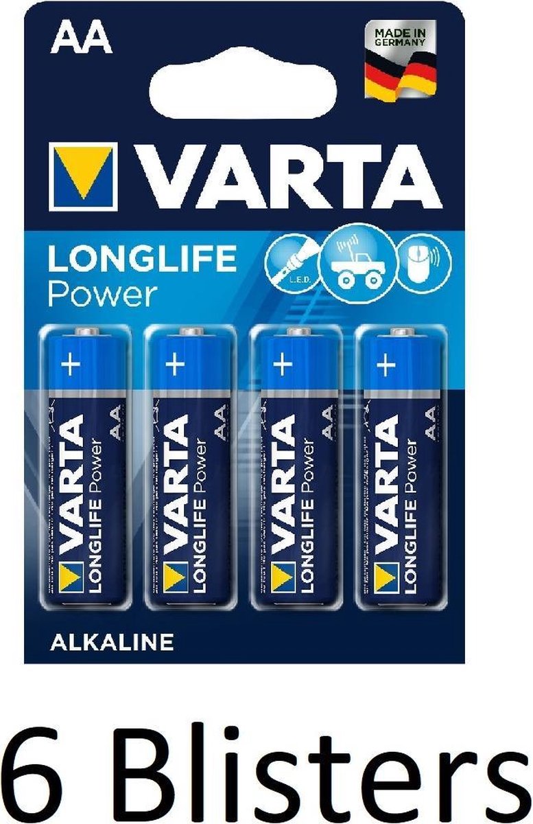 12 Stuks (6 Blisters a 2 st) Varta Longlife Power C Batterijen
