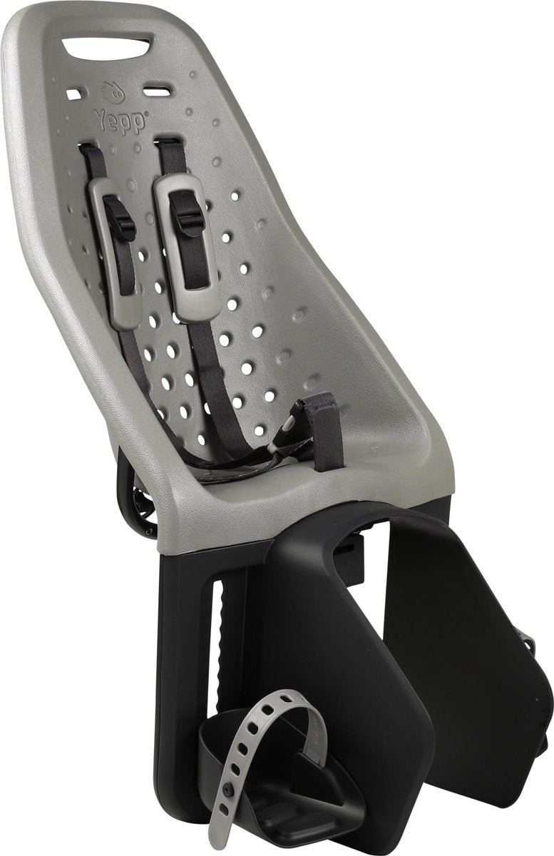 Thule Yepp Maxi Fietsstoeltje Achter - Easyfit Bagagedrager Moederfiets - Zilver
