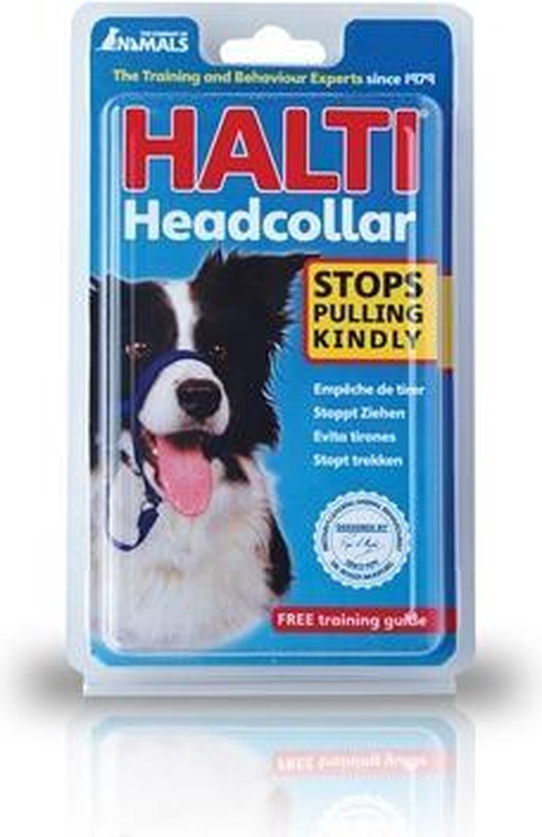 Halti anti-trek halsband nr. 4 - Zwart -bv voor berner senner