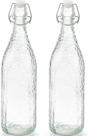 10x Glazen flessen transparant met beugeldop 500 ml - Zeller - Keukenbenodigdheden - Woondecoratie - Tafel dekken - Koude dranken serveren/bewaren - Olie/azijn flessen - Decoratie flessen