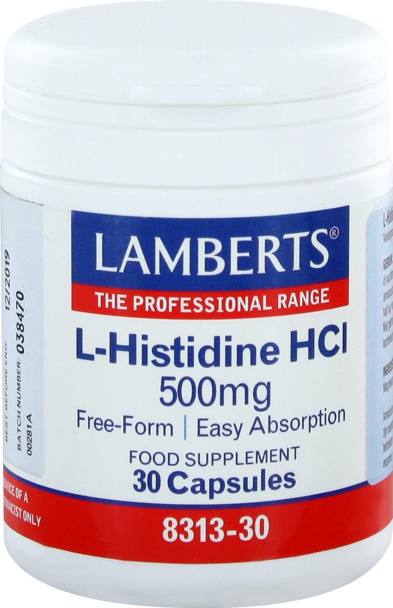 Lamberts L-Histidina Hci 500mg 30