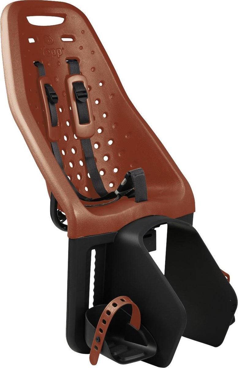 Thule Yepp Maxi Fietsstoeltje Achter - Easyfit Bagagedrager Moederfiets - Bruin