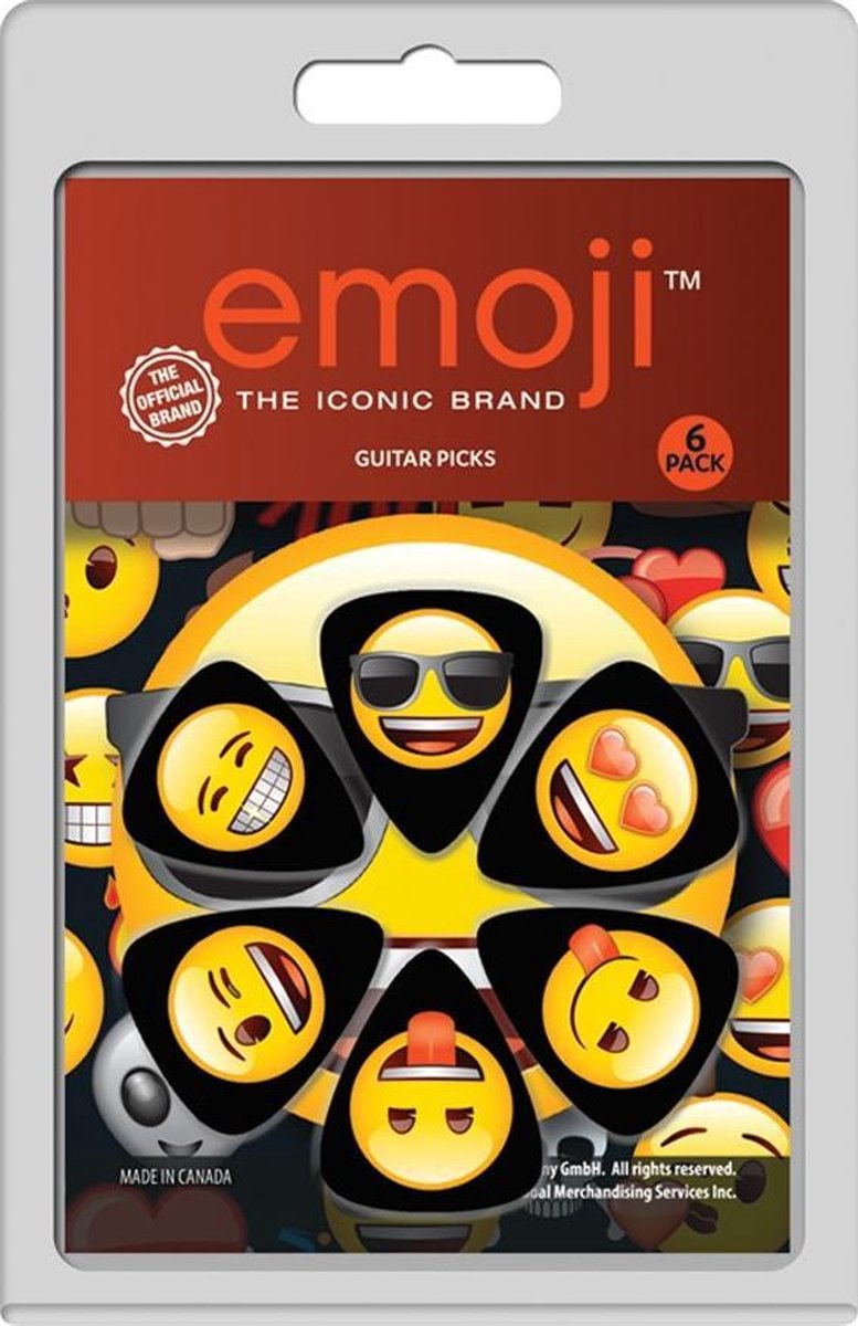 Perri's Emoji 6-pack Medium plectrum 0.71 mm