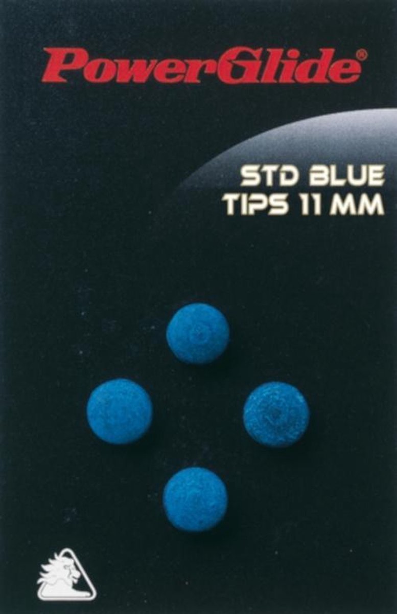 Powerglide Keu-standaardtips 11 Mm Leer Blauw 4 Stuks