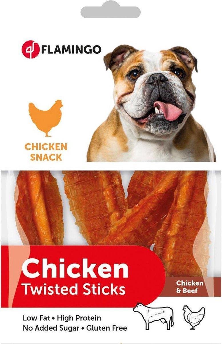 Flamingo hondensnack Chick'n snack twisted stick - 55g