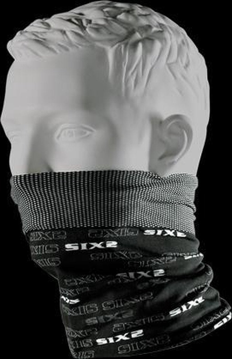 SIXS TBX Multifunctionele Nekwarmer Black Carbon - One Size