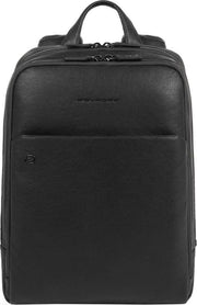 Piquadro Black Square Computer Backpack with iPad Compartment black