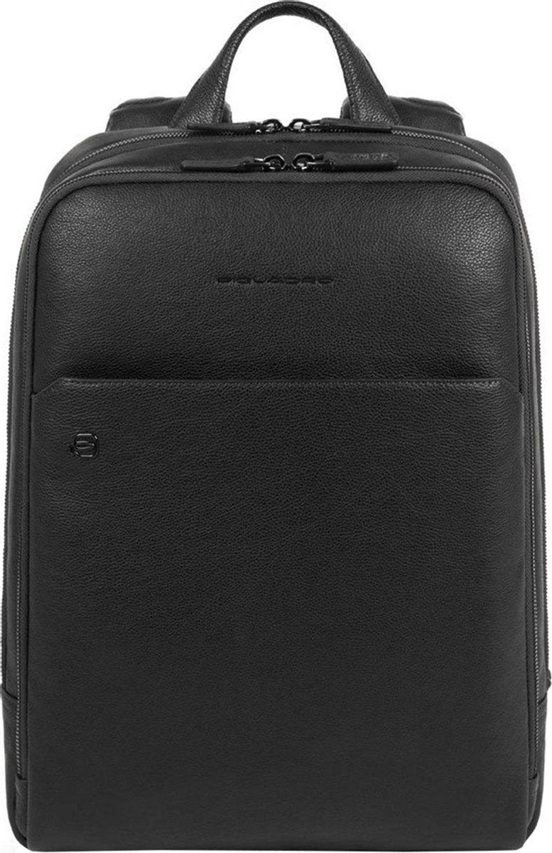 Piquadro Black Square Computer Backpack with iPad Compartment black